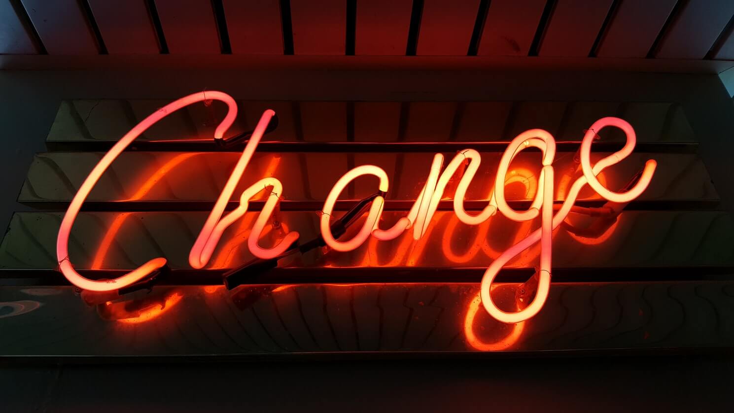 Change neon sign