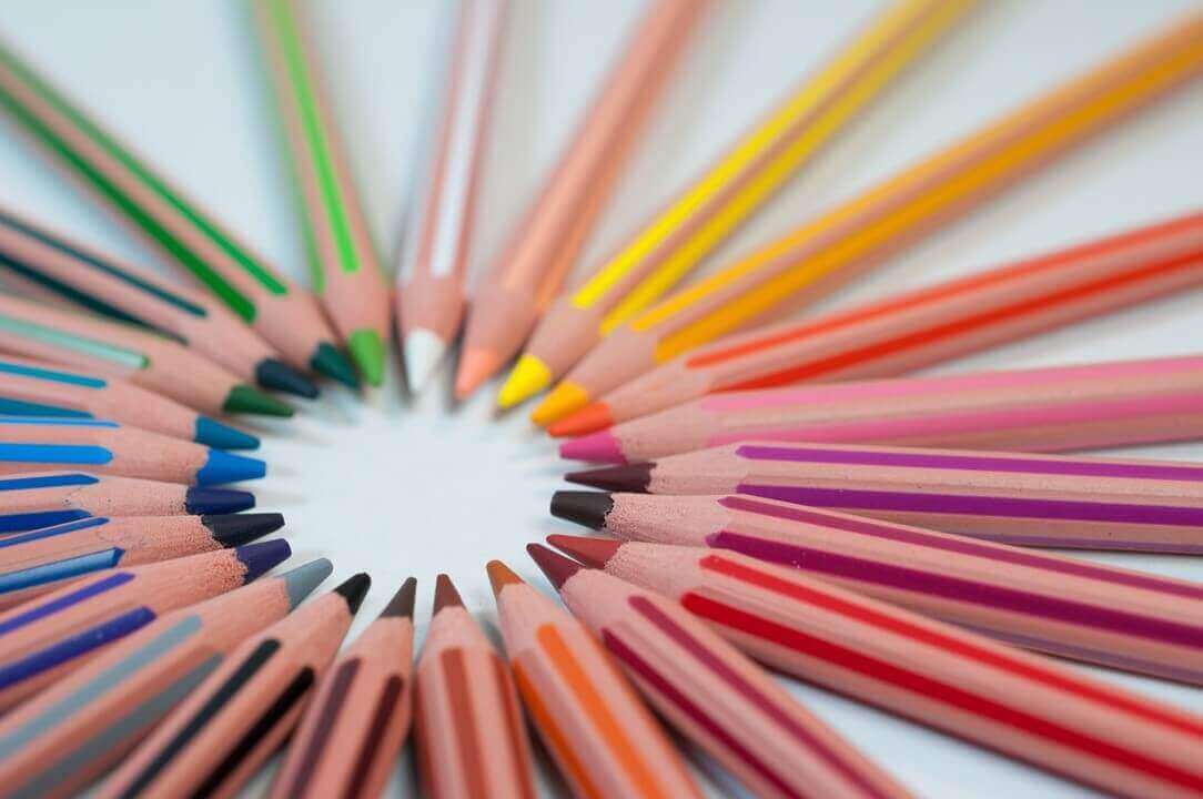 Multicolored pencils